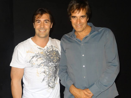 junto a David Copperfield Las Vegas
